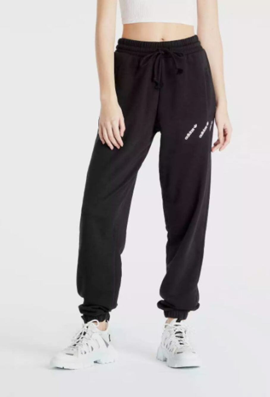 Adidas Women's Small Black Sweatpants/Joggers VGUC